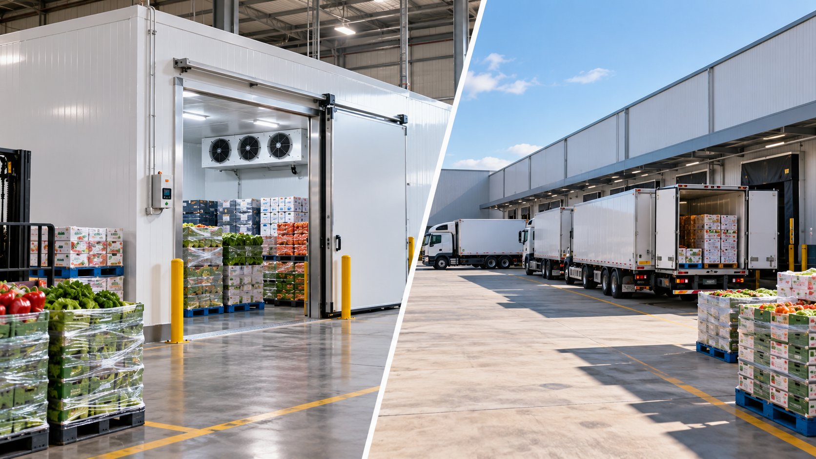 Custom-built warehouse coolroom compared with outsourced 3PL refrigerated storage and distribution